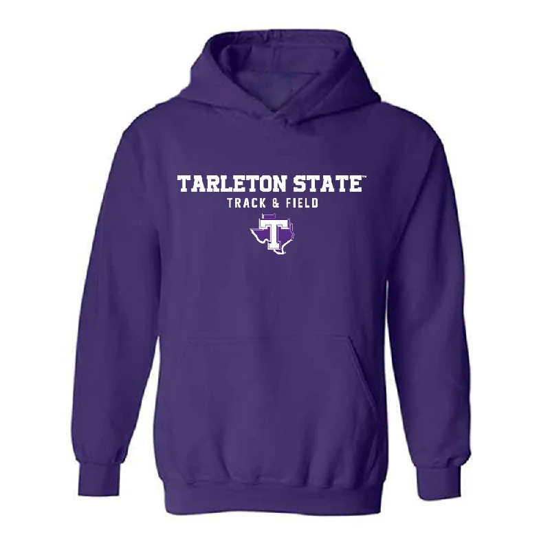 Tarleton State - NCAA Women's Track & Field : Nyla Barlow - Classic Shersey Hooded Sweatshirt Hoodie with Fur Luxurious Winter Tarleton State - NCAA Women's Track & Field : Nyla Barlow - Classic Shersey Hooded Sweatshirt Hoodie with Fur Luxurious Winter
