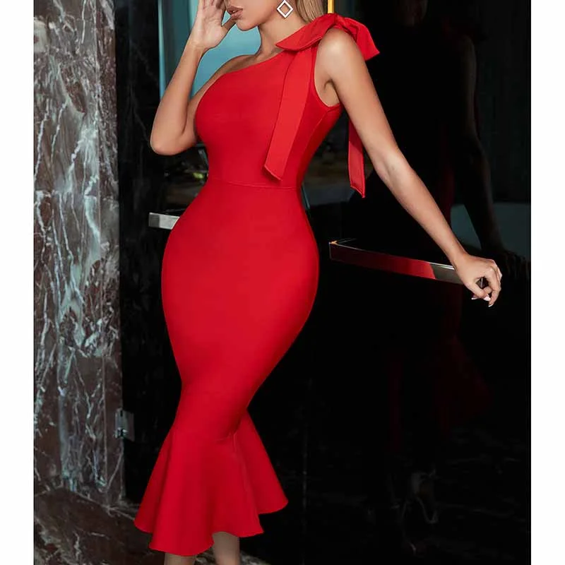 Women 'S One Shoulder Puffs Bodycon Bandage Cocktial Party Dresses Tunics stripes playful Women 'S One Shoulder Puffs Bodycon Bandage Cocktial Party Dresses Tunics stripes playful