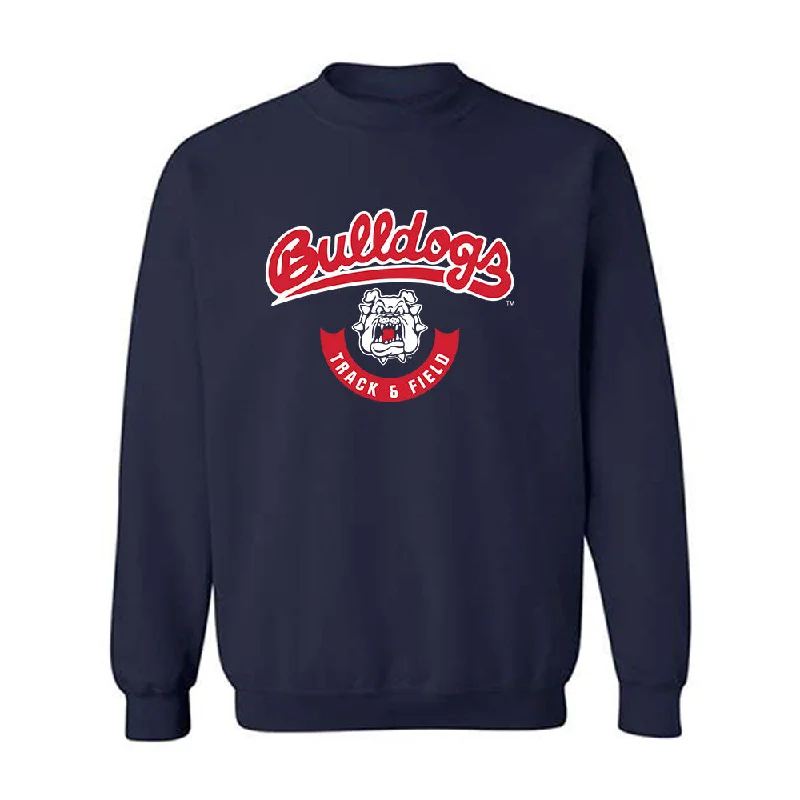 Fresno State - NCAA Women's Track & Field : Cierra Jackson - Classic Shersey Crewneck Sweatshirt Hoodie with Hem Patch Decorative Personalized Fresno State - NCAA Women's Track & Field : Cierra Jackson - Classic Shersey Crewneck Sweatshirt Hoodie with Hem Patch Decorative Personalized