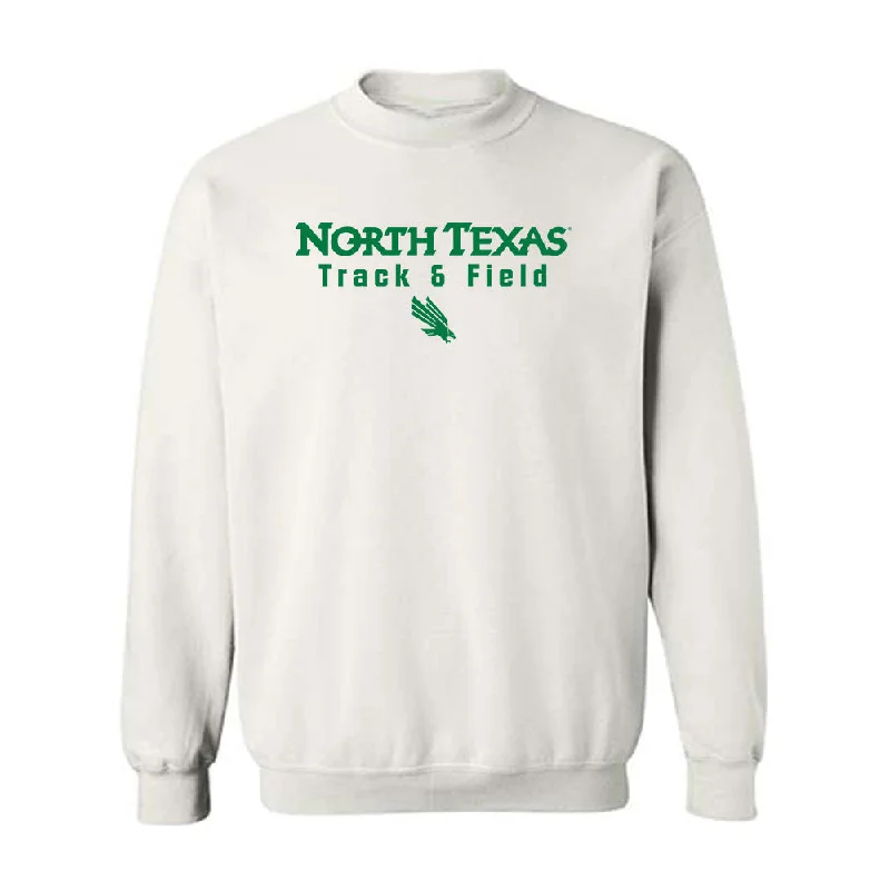 North Texas - NCAA Women's Track & Field : Alika Crawford - Classic Shersey Crewneck Sweatshirt Hoodie with Elastic Cuffs Stretchable Comfortable North Texas - NCAA Women's Track & Field : Alika Crawford - Classic Shersey Crewneck Sweatshirt Hoodie with Elastic Cuffs Stretchable Comfortable