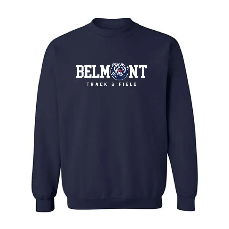 Belmont - NCAA Women's Track & Field : Anna Barr - Classic Shersey Crewneck Sweatshirt Hoodie with Raglan Sleeves Sporty Comfortable Belmont - NCAA Women's Track & Field : Anna Barr - Classic Shersey Crewneck Sweatshirt Hoodie with Raglan Sleeves Sporty Comfortable