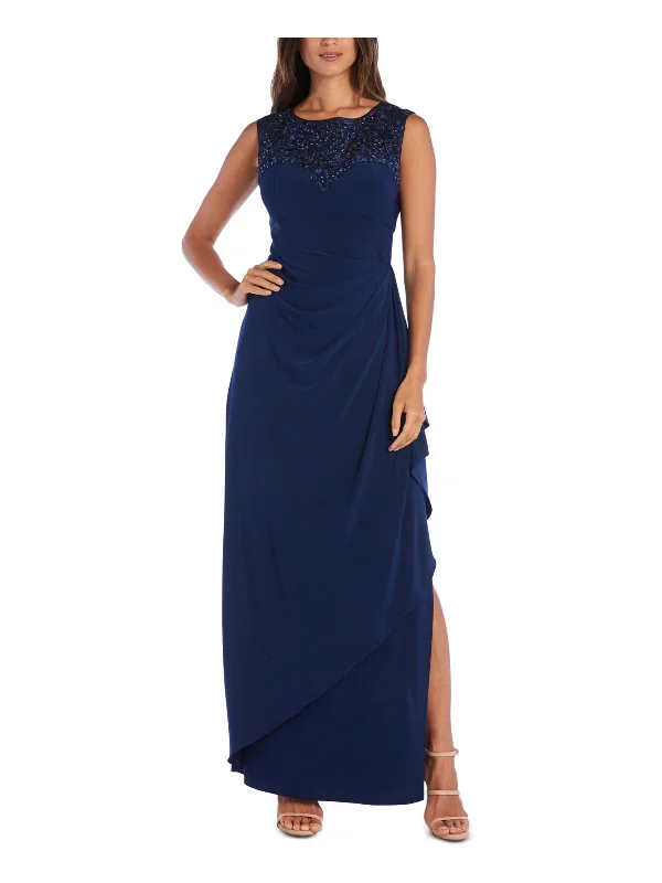 Womens Sequin Sleeveless Evening Dress Tunics Brand named