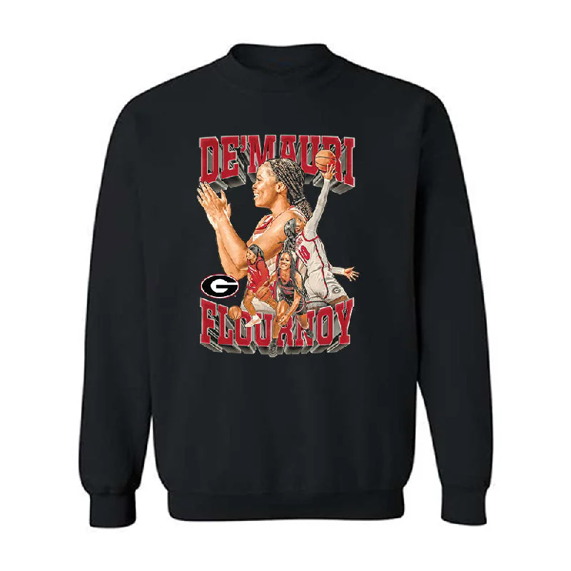Georgia - NCAA Women's Basketball : De'Mauri Flournoy - Player Collage Crewneck Sweatshirt Hoodie Sweatshirt Pullover Georgia - NCAA Women's Basketball : De'Mauri Flournoy - Player Collage Crewneck Sweatshirt Hoodie Sweatshirt Pullover