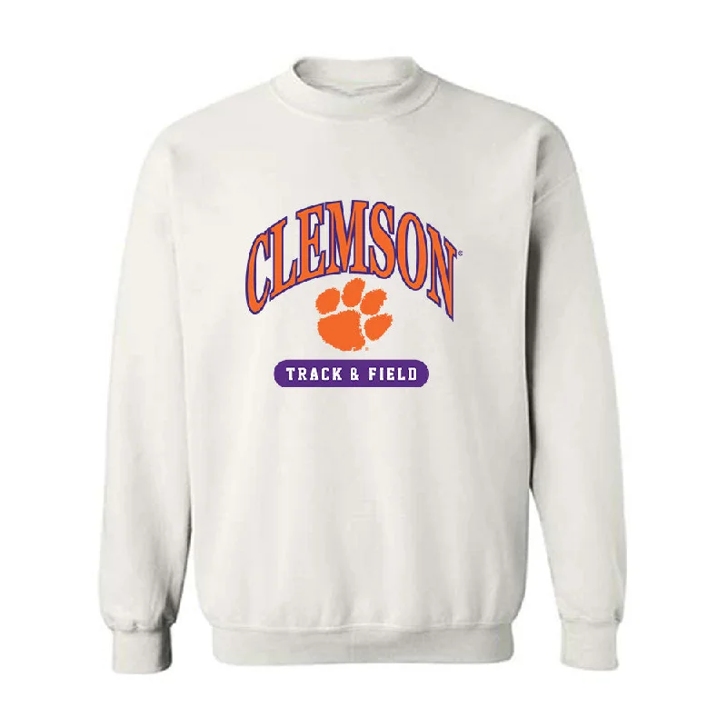 Clemson - NCAA Women's Track & Field : Gladys Chepngetich - Classic Shersey Crewneck Sweatshirt Hoodie with Back Slit Movement Comfort Clemson - NCAA Women's Track & Field : Gladys Chepngetich - Classic Shersey Crewneck Sweatshirt Hoodie with Back Slit Movement Comfort