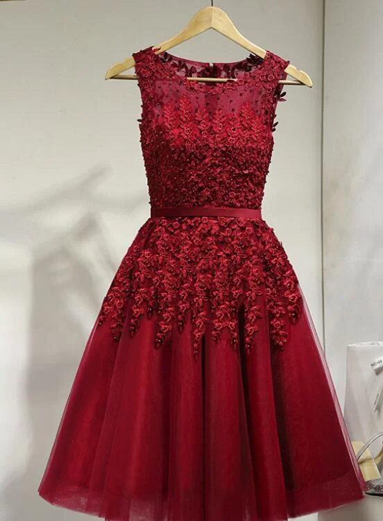 High Quality Tulle Knee Length Party Dress, Cute Homecoming Dress, Short Prom Dresses Tunics Gym athletic High Quality Tulle Knee Length Party Dress, Cute Homecoming Dress, Short Prom Dresses Tunics Gym athletic