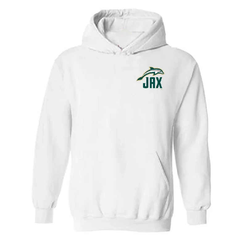 Jacksonville - NCAA Women's Basketball : LaRonda Quattlebaum - Classic Shersey Hooded Sweatshirt Hoodie with Exposed Zipper Edgy Industrial