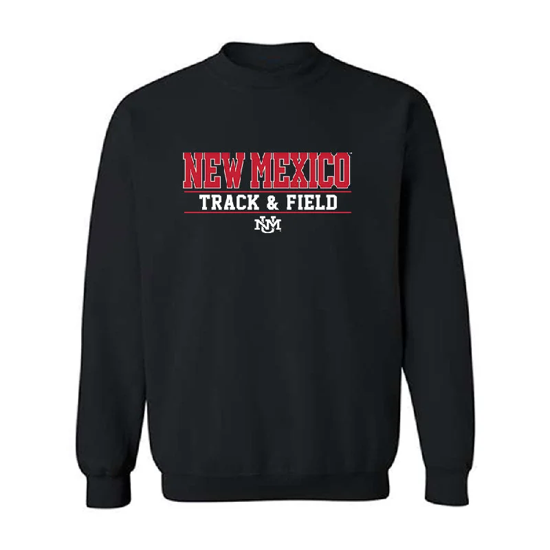 New Mexico - NCAA Women's Track & Field : Zennia Gonzalez - Classic Shersey Crewneck Sweatshirt Hoodie with Tied Waist Feminine Flattering