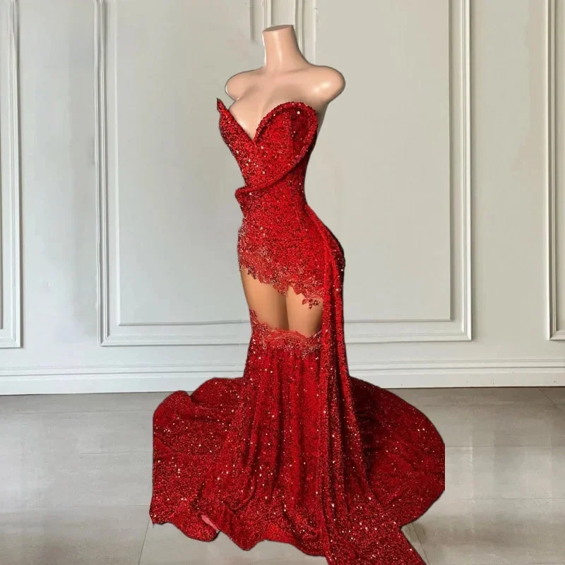 Ravishing Red Elegant Prom Party Dress Tunics Brand named