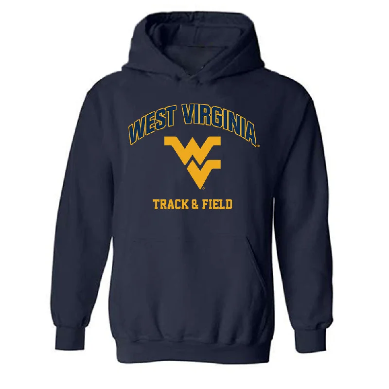 West Virginia - NCAA Women's Track & Field : Cate Pickering - Fashion Shersey Hooded Sweatshirt Hoodie with Hood Adjustable Protection West Virginia - NCAA Women's Track & Field : Cate Pickering - Fashion Shersey Hooded Sweatshirt Hoodie with Hood Adjustable Protection