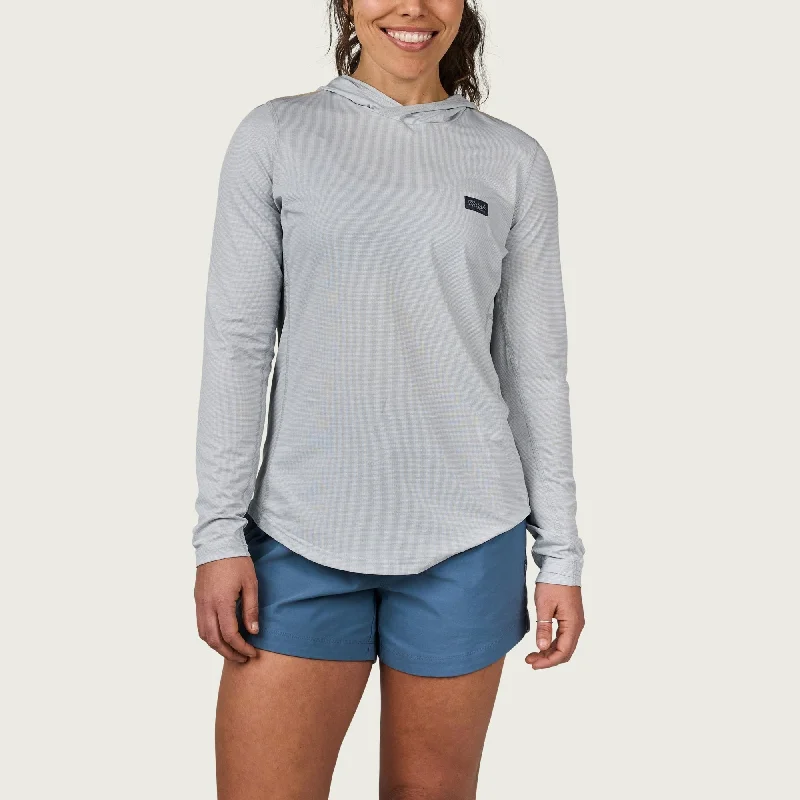 Women's High Noon Tech Hoodie Hoodie with Raw Hem Edgy Unfinished