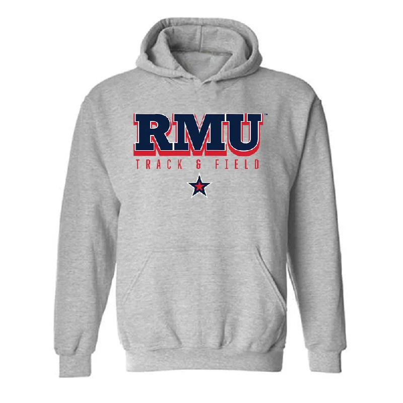 Robert Morris - NCAA Women's Track & Field : Hannah McDanel - Classic Shersey Hooded Sweatshirt Hoodie with Zipper Versatile Modern Robert Morris - NCAA Women's Track & Field : Hannah McDanel - Classic Shersey Hooded Sweatshirt Hoodie with Zipper Versatile Modern