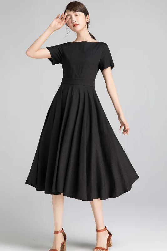 Swing little black dress 2343# Tunics Recommended stylist