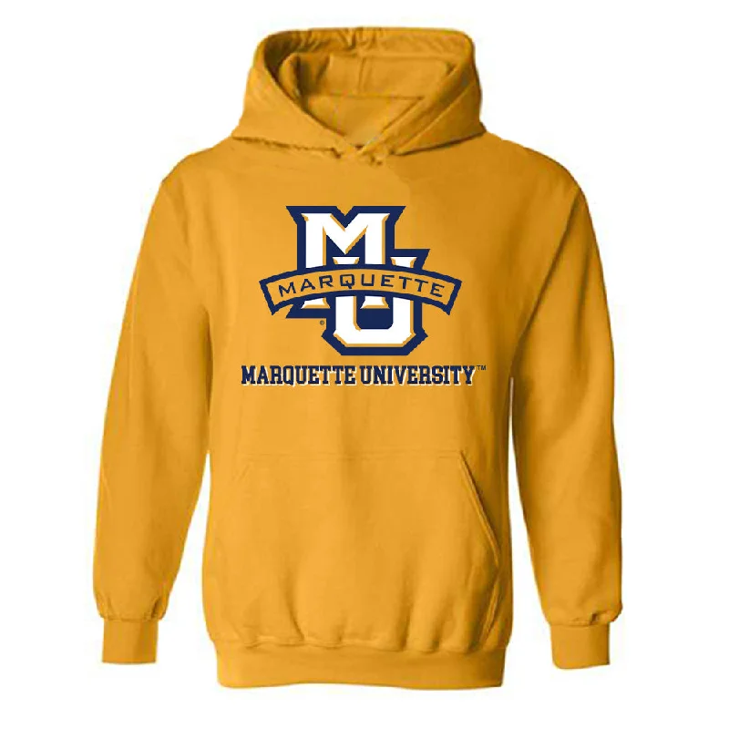 Marquette - NCAA Women's Track & Field : Libby McCarthy - Generic Shersey Hooded Sweatshirt Hoodie with Puffed Sleeves Voluminous Trendy Marquette - NCAA Women's Track & Field : Libby McCarthy - Generic Shersey Hooded Sweatshirt Hoodie with Puffed Sleeves Voluminous Trendy