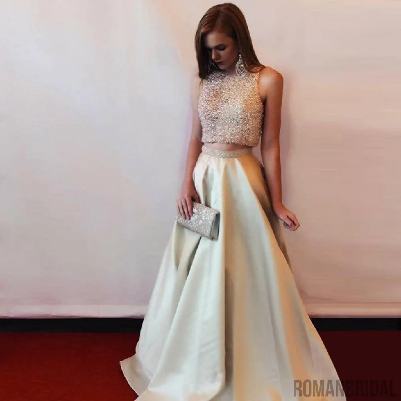 A-Line Two Pieces Beading Round Neck New Design Prom Dress, Party Dresses On Sale, NDPD0008 Tunics Fall fleece A-Line Two Pieces Beading Round Neck New Design Prom Dress, Party Dresses On Sale, NDPD0008 Tunics Fall fleece