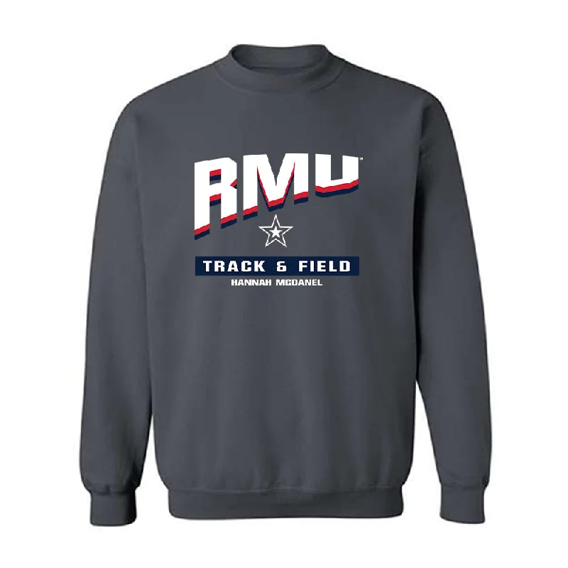 Robert Morris - NCAA Women's Track & Field : Hannah McDanel - Classic Fashion Shersey Crewneck Sweatshirt Hoodie with Fur Luxurious Winter Robert Morris - NCAA Women's Track & Field : Hannah McDanel - Classic Fashion Shersey Crewneck Sweatshirt Hoodie with Fur Luxurious Winter