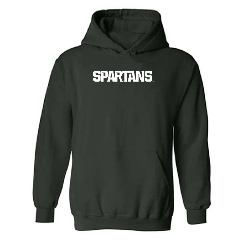 Michigan State - NCAA Women's Track & Field : Kelis Young-Hunter - Generic Shersey Hooded Sweatshirt Hoodie with Relaxed Fit Easy Casual Michigan State - NCAA Women's Track & Field : Kelis Young-Hunter - Generic Shersey Hooded Sweatshirt Hoodie with Relaxed Fit Easy Casual
