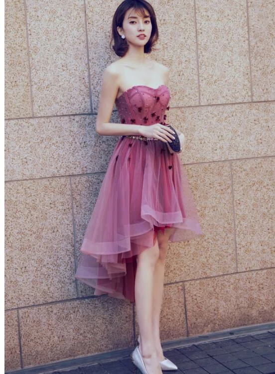 Beautiful Sweetheart Handmade Tulle Homecoming Dress , Stylish Party Dresses Tunics Wedding white Beautiful Sweetheart Handmade Tulle Homecoming Dress , Stylish Party Dresses Tunics Wedding white