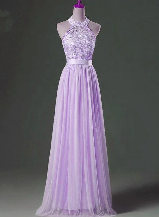 Beautiful Lavender Tulle Long Formal Gown, Lace and Tulle Elegant Party Dress, Prom Dress Bodycon Fitted Nightout Beautiful Lavender Tulle Long Formal Gown, Lace and Tulle Elegant Party Dress, Prom Dress Bodycon Fitted Nightout