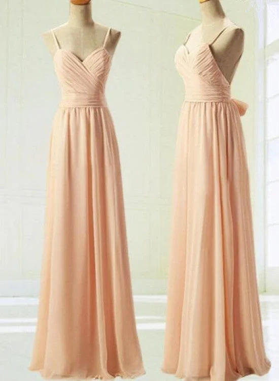 Pink Bridesmaid Dresses,  Simple Pretty Soft Pink Prom Dresses, Lovely Party Dresses Peplum Ruffle Cocktail