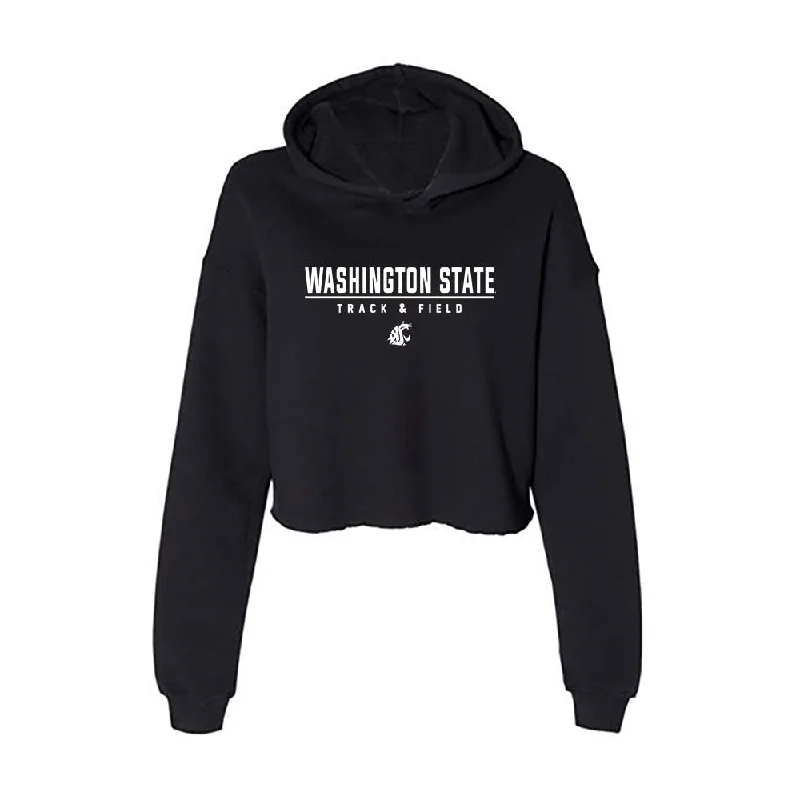 WSU - NCAA Women's Track & Field : Alaina Stone Boggs - Women's Crop Fleece Hoodie Hoodie Crop Top Short Trendy WSU - NCAA Women's Track & Field : Alaina Stone Boggs - Women's Crop Fleece Hoodie Hoodie Crop Top Short Trendy