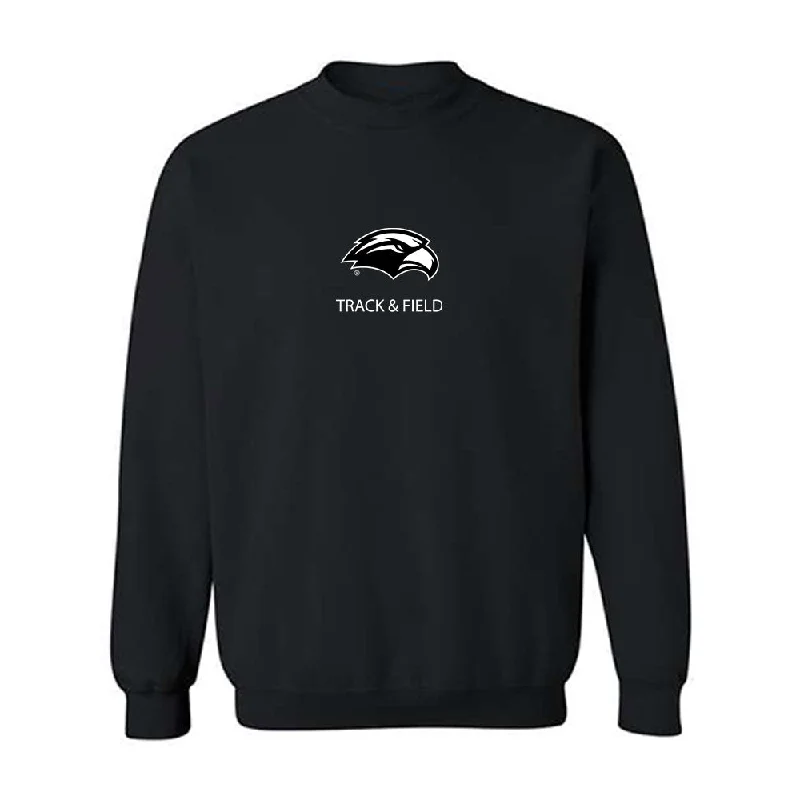 Southern Miss - NCAA Women's Track & Field : Sidney Allen - Crewneck Sweatshirt Hoodie with Hem Embroidery Detailed Premium Southern Miss - NCAA Women's Track & Field : Sidney Allen - Crewneck Sweatshirt Hoodie with Hem Embroidery Detailed Premium
