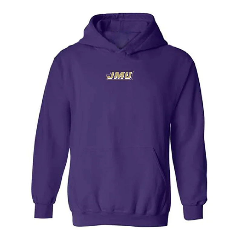 JMU - NCAA Women's Track & Field : Erica Moolman - Classic Shersey Hooded Sweatshirt Hoodie with Elastic Cuffs Stretchable Comfortable