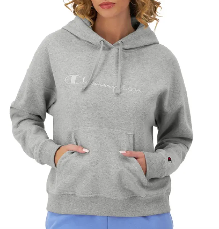 Women's Tonal Script Hoodie Hoodie with Emblem Brand Identity