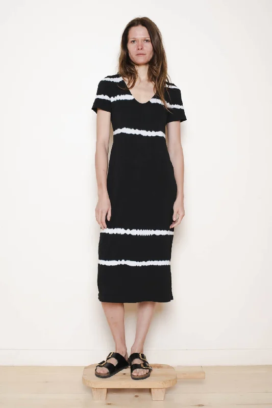 Chica Dress Black Halo Stripe Classic Jersey Tunics Denim casual