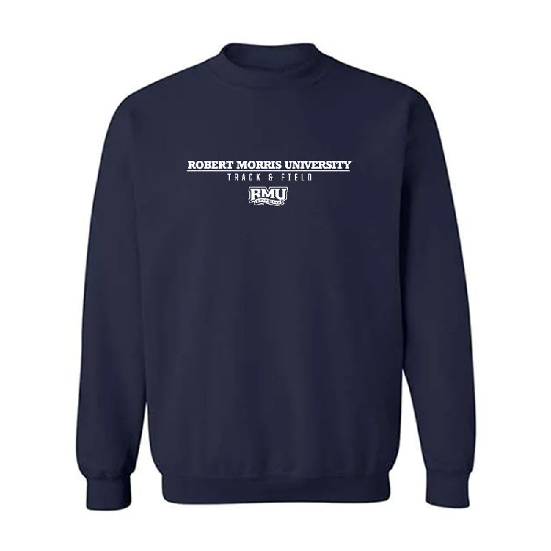 Robert Morris - NCAA Women's Track & Field : Hannah McDanel - Classic Shersey Crewneck Sweatshirt Hoodie with Ribbed Cuffs Snug Fit Comfort Robert Morris - NCAA Women's Track & Field : Hannah McDanel - Classic Shersey Crewneck Sweatshirt Hoodie with Ribbed Cuffs Snug Fit Comfort