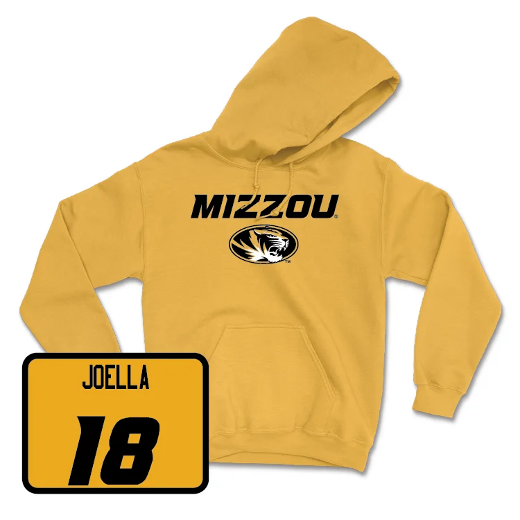 Gold Women's Soccer Mizzou Hoodie - Hannah Joella Hoodie with Typography Text Message Gold Women's Soccer Mizzou Hoodie - Hannah Joella Hoodie with Typography Text Message