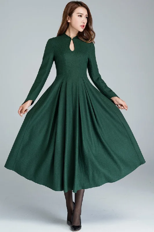 1950s Retro Fit and Flare Dress 1621# Floral Print girly