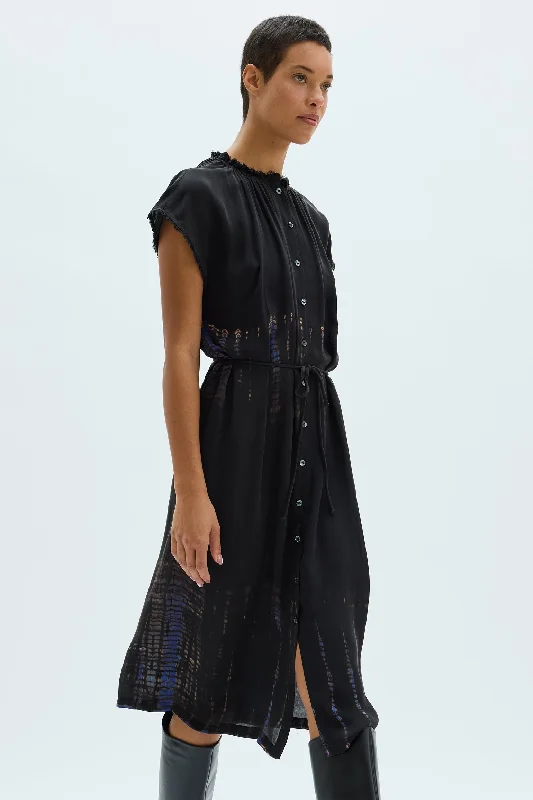 Silk Medley Black Marceline Dress Tunics Trendy modern