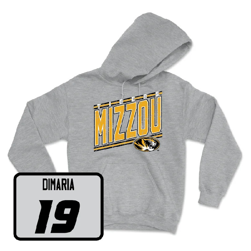 Sport Grey Women's Soccer Vintage Hoodie - Ana DiMaria Hoodie with Strings Custom Fit Adjustable Sport Grey Women's Soccer Vintage Hoodie - Ana DiMaria Hoodie with Strings Custom Fit Adjustable