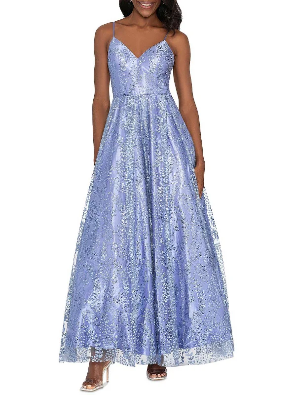 Juniors Womens Mesh Maxi Evening Dress Tunics Modern contemporary