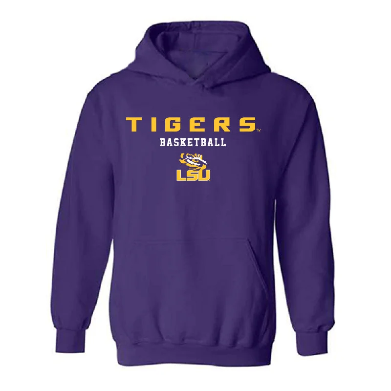 LSU - NCAA Women's Basketball : Mikaylah Williams - Classic Shersey Hooded Sweatshirt Hoodie with Mock Neck Collared Structured