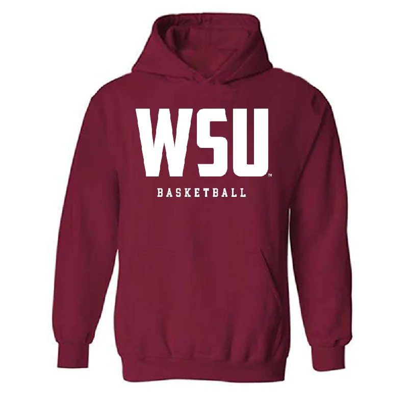 WSU - NCAA Women's Basketball : Charlotte Abraham - Classic Shersey Hooded Sweatshirt Hoodie with Applique Textured Unique