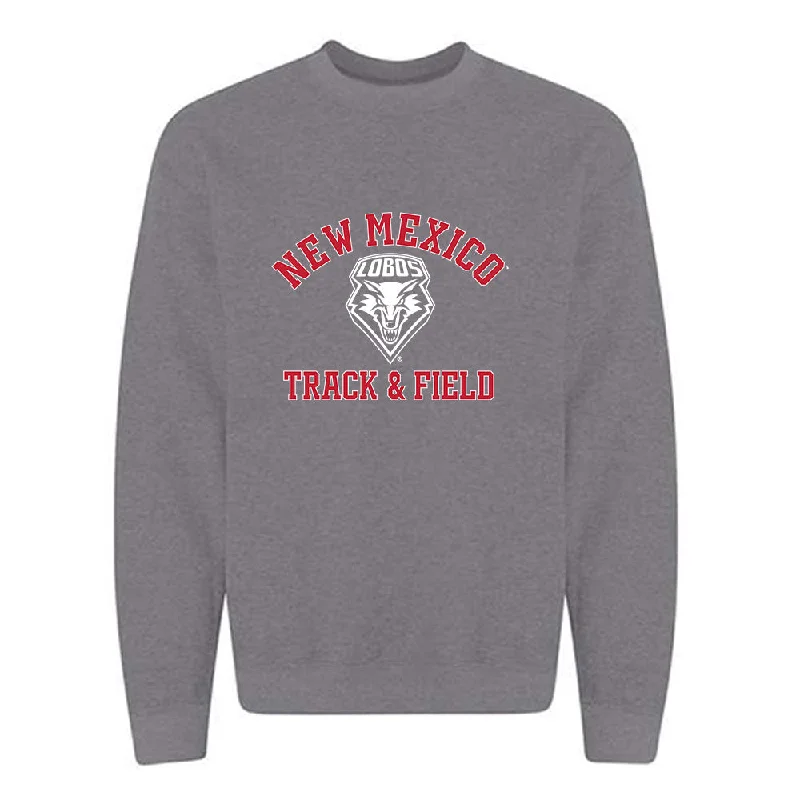 New Mexico - NCAA Women's Track & Field : Anaya Quarles - Classic Shersey Crewneck Sweatshirt Hoodie with Pattern Geometric Abstract New Mexico - NCAA Women's Track & Field : Anaya Quarles - Classic Shersey Crewneck Sweatshirt Hoodie with Pattern Geometric Abstract