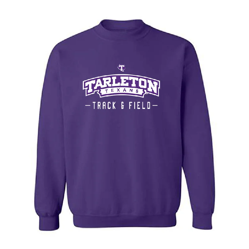 Tarleton State - NCAA Women's Track & Field : Nyla Barlow - Classic Shersey Crewneck Sweatshirt Hoodie with Sequins Glamorous Eye-catching Tarleton State - NCAA Women's Track & Field : Nyla Barlow - Classic Shersey Crewneck Sweatshirt Hoodie with Sequins Glamorous Eye-catching