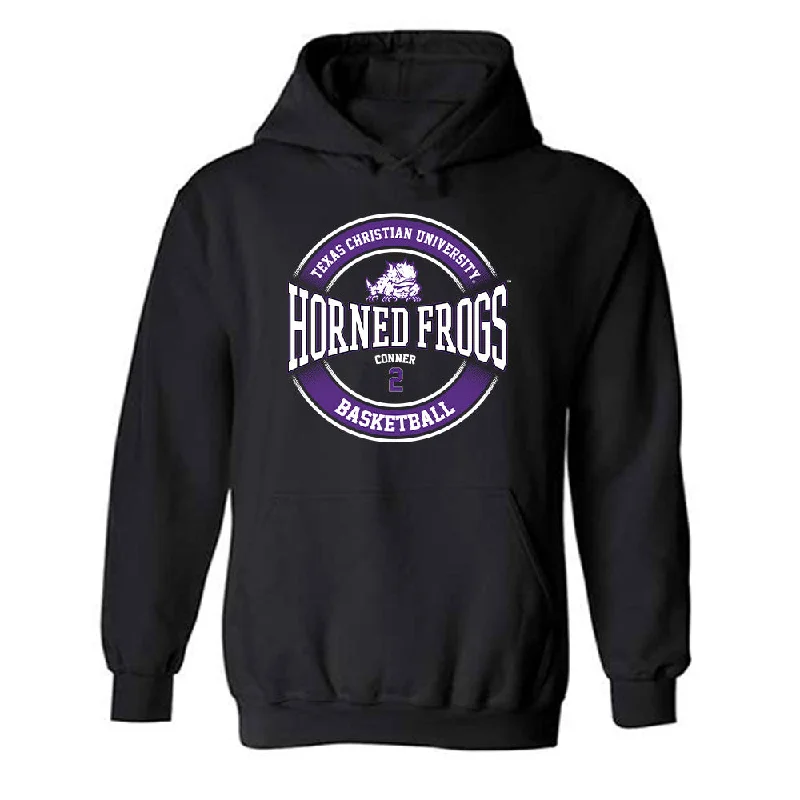 TCU - NCAA Women's Basketball : Madison Conner - Classic Fashion Shersey Hooded Sweatshirt Hoodie with High-Low Hem Asymmetrical Trendy TCU - NCAA Women's Basketball : Madison Conner - Classic Fashion Shersey Hooded Sweatshirt Hoodie with High-Low Hem Asymmetrical Trendy