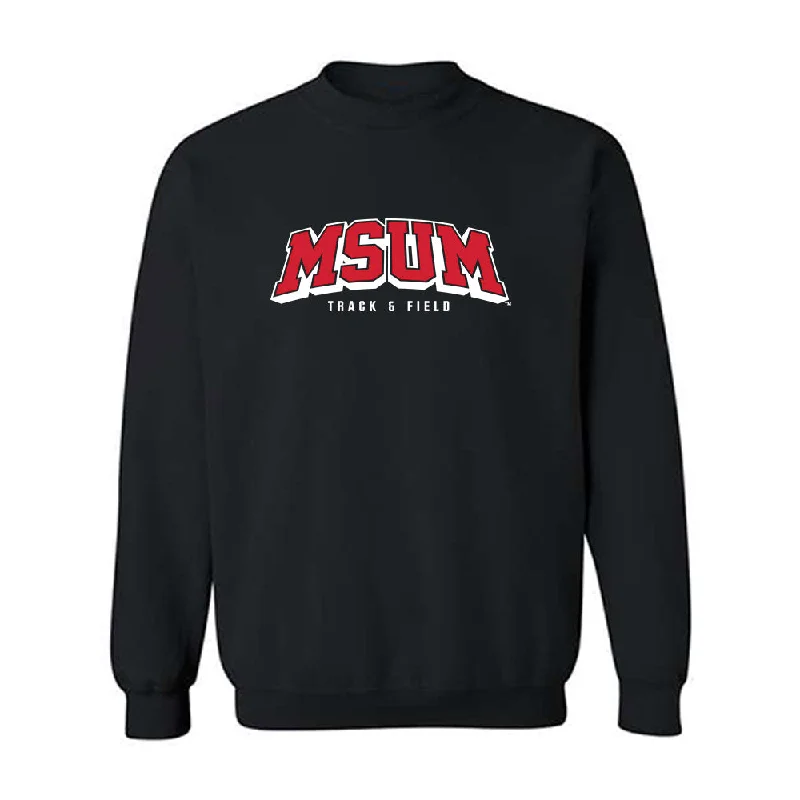 MSUM - NCAA Women's Track & Field : Victory Godah - Crewneck Sweatshirt Hoodie with Hem Ribbing Snug Secure MSUM - NCAA Women's Track & Field : Victory Godah - Crewneck Sweatshirt Hoodie with Hem Ribbing Snug Secure