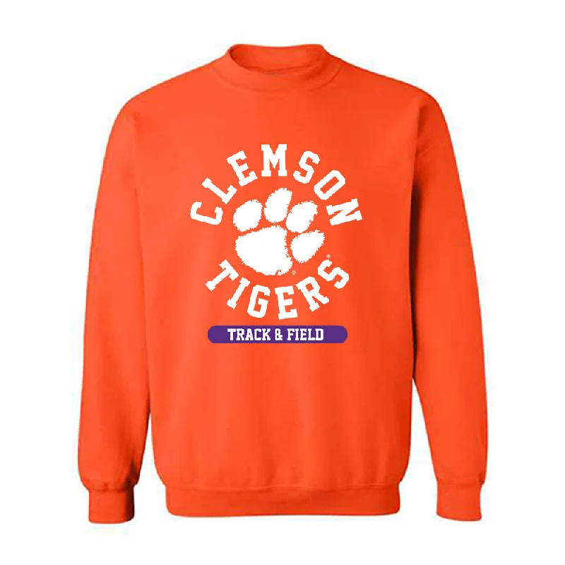Clemson - NCAA Women's Track & Field : Gladys Chepngetich - Classic Shersey Crewneck Sweatshirt Hoodie with Full-Zip Functional Layering Clemson - NCAA Women's Track & Field : Gladys Chepngetich - Classic Shersey Crewneck Sweatshirt Hoodie with Full-Zip Functional Layering