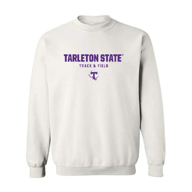 Tarleton State - NCAA Women's Track & Field : Nyla Barlow - Classic Shersey Crewneck Sweatshirt Hoodie with Hem Contrast Bold Stylish Tarleton State - NCAA Women's Track & Field : Nyla Barlow - Classic Shersey Crewneck Sweatshirt Hoodie with Hem Contrast Bold Stylish