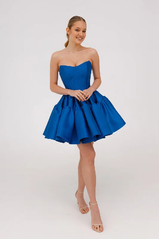 A Line Sweetheart Satin Ruffles Blue Short Homecoming Dress QH2515 Tunics Corduroy durable A Line Sweetheart Satin Ruffles Blue Short Homecoming Dress QH2515 Tunics Corduroy durable