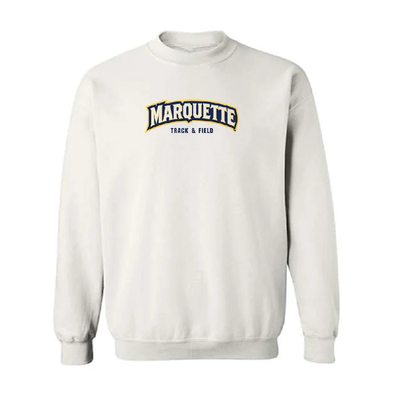 Marquette - NCAA Women's Track & Field : Libby McCarthy - Sports Shersey Crewneck Sweatshirt Hoodie with Set-In Sleeves Structured Classic Marquette - NCAA Women's Track & Field : Libby McCarthy - Sports Shersey Crewneck Sweatshirt Hoodie with Set-In Sleeves Structured Classic