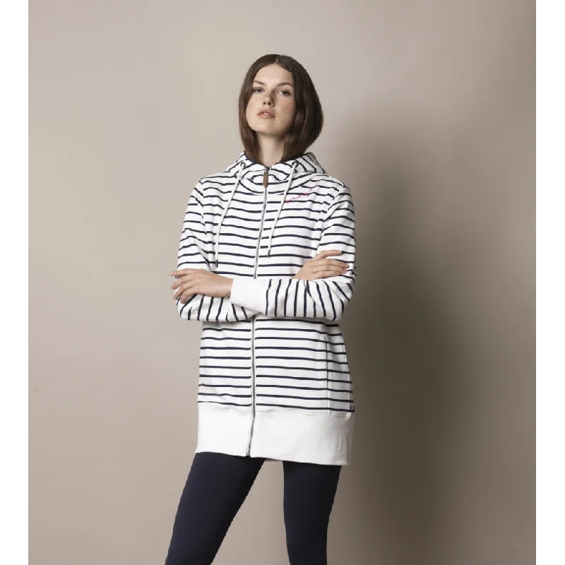 Hedvig Sweatshirt - Pearl/SR Navy Hoodie with Camouflage Military Edgy