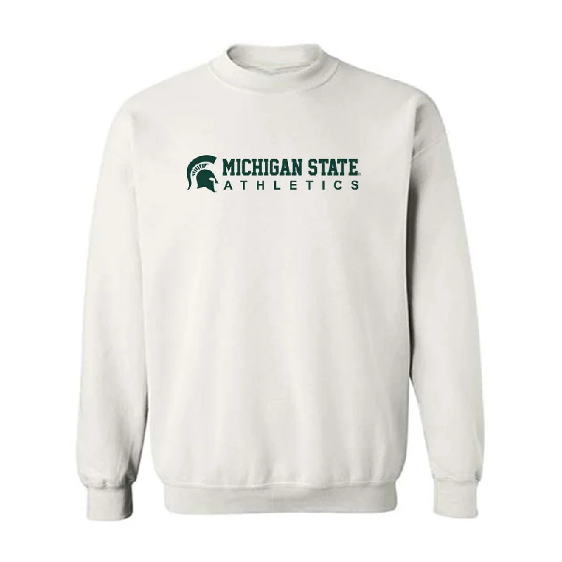 Michigan State - NCAA Women's Track & Field : Kelis Young-Hunter - Classic Shersey Crewneck Sweatshirt Hoodie with Monochrome Minimalist Simple Michigan State - NCAA Women's Track & Field : Kelis Young-Hunter - Classic Shersey Crewneck Sweatshirt Hoodie with Monochrome Minimalist Simple