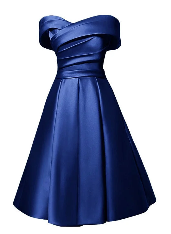 Charming Satin Sweetheart A-line Wedding Party Dress, Cute Prom Dress Tunics Chic elegant Charming Satin Sweetheart A-line Wedding Party Dress, Cute Prom Dress Tunics Chic elegant