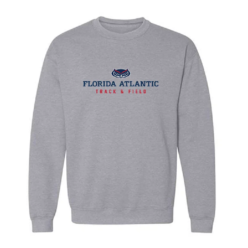 FAU - NCAA Women's Track & Field : Laura Kuhn - Classic Shersey Crewneck Sweatshirt Hoodie with Batwing Sleeves Loose Dramatic FAU - NCAA Women's Track & Field : Laura Kuhn - Classic Shersey Crewneck Sweatshirt Hoodie with Batwing Sleeves Loose Dramatic