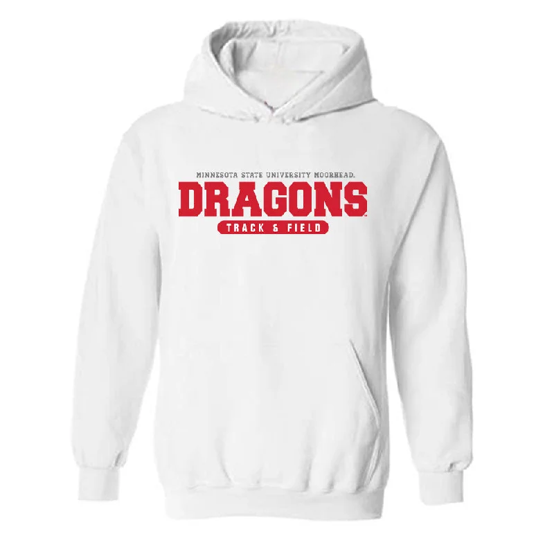 MSUM - NCAA Women's Track & Field : Victory Godah - Hooded Sweatshirt Hoodie with Hem Embroidery Detailed Premium MSUM - NCAA Women's Track & Field : Victory Godah - Hooded Sweatshirt Hoodie with Hem Embroidery Detailed Premium