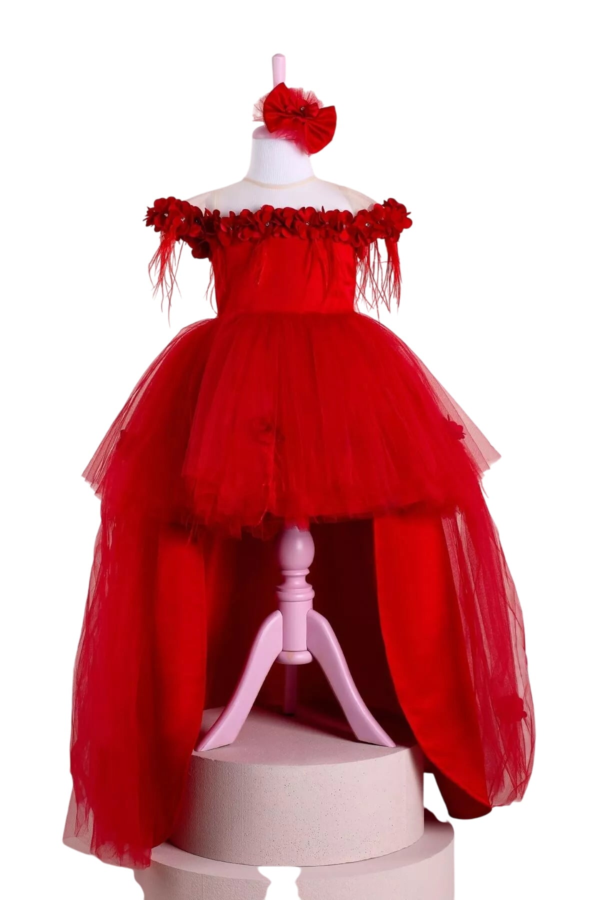 Violet Red Party Dress - Tailed Tunics Velvet soft
